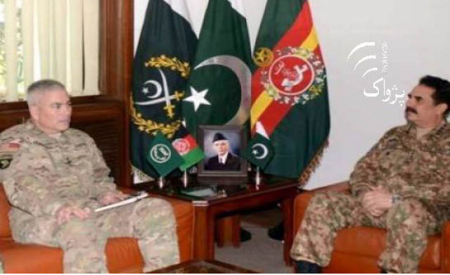 Gen. Raheel, Gen. Campbell Discuss Afghan Peace Process